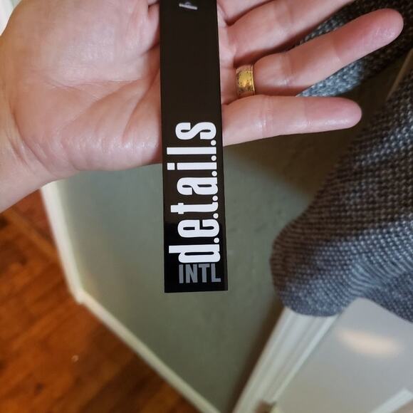 NEW, D.e.t.a.i.l.s Int tweed removable hood, pea coat jacket XL - Picture 11 of 11